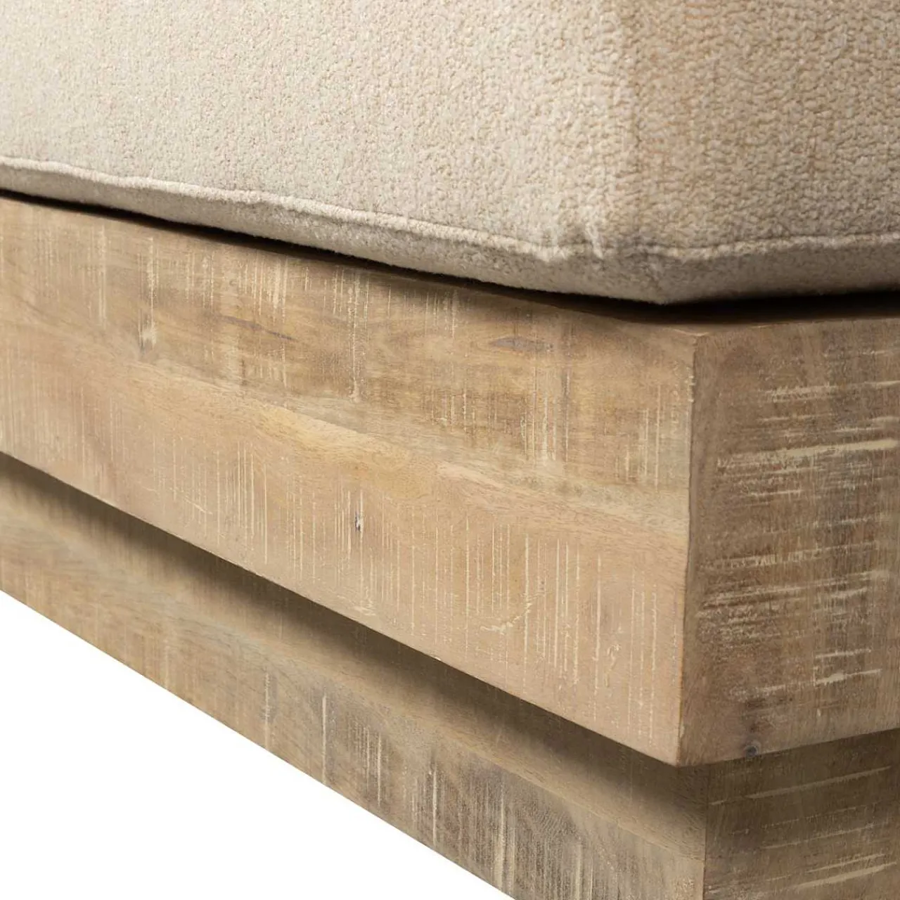 mutoni living Wandbank Balk Mangoholz Natur> Bänke