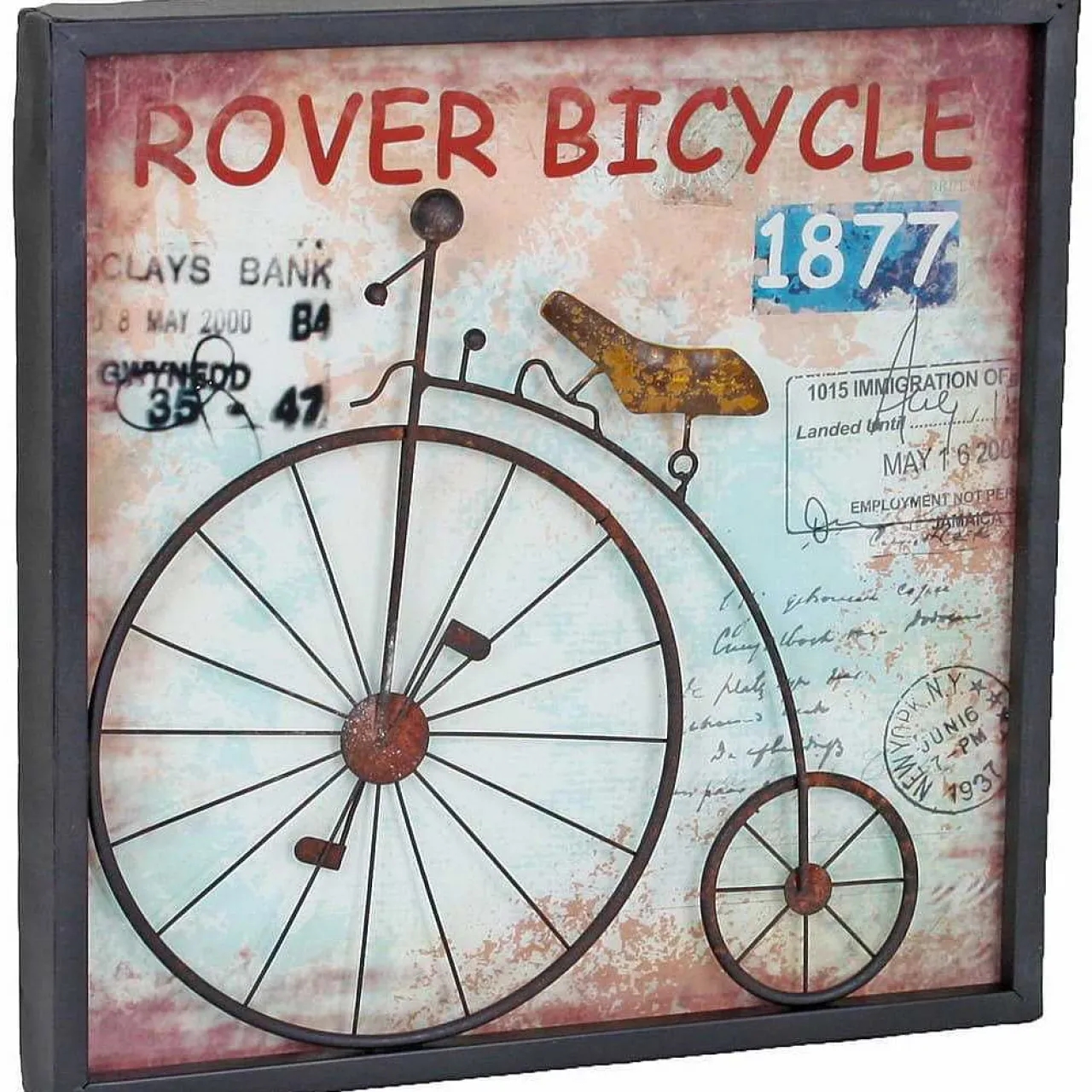 mutoni pleasure Wandbild Hochrad Rover Orianthe Stahl 40X40> Mutoniart
