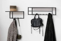 mutoni scandi Wandgarderobe Multiple Bronx Metall Braun Schwarz 50> Garderoben & Kleiderständer