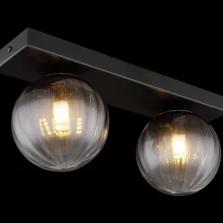 mutoni light Wandleuchte Dallerta Metall Schwarz Matt 2Xg9 Led><noscript><img width=