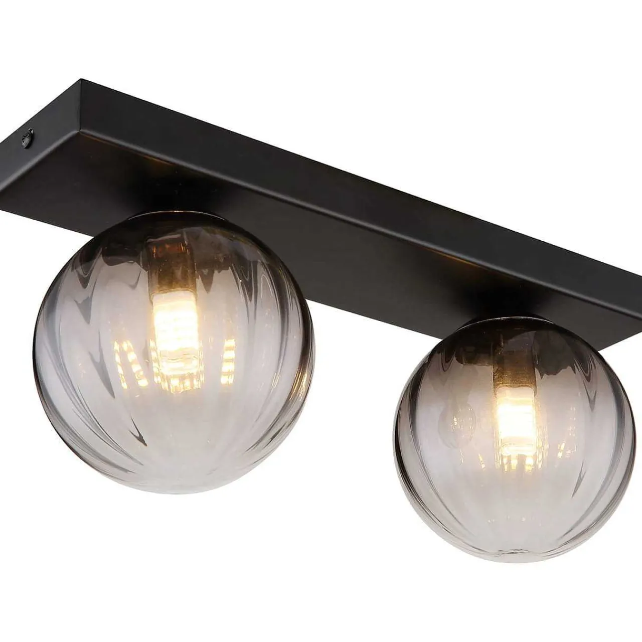 mutoni light Wandleuchte Dallerta Metall Schwarz Matt 2Xg9 Led> Led-Wandleuchten