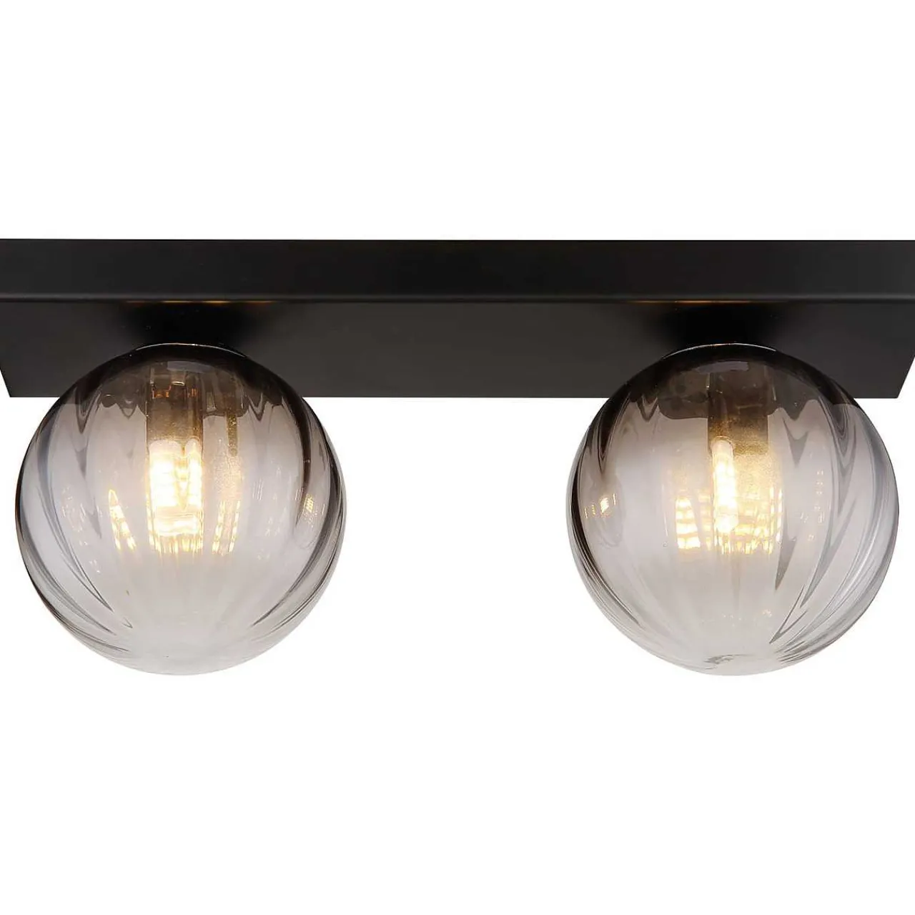 mutoni light Wandleuchte Dallerta Metall Schwarz Matt 2Xg9 Led> Led-Wandleuchten