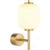 mutoni light Wandleuchte Ewald Metall Messing Led> Led-Wandleuchten