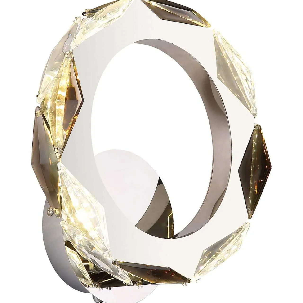 mutoni light Wandleuchte Glimmix Metall Verchromt Led 24> Led-Wandleuchten