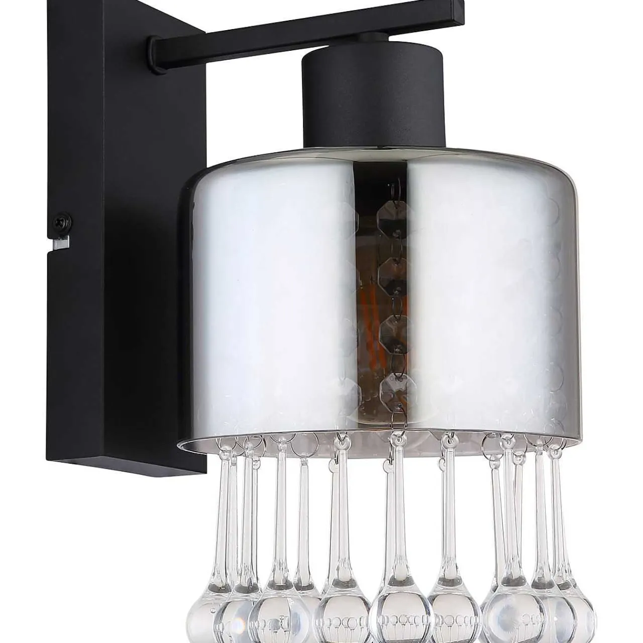 mutoni light Wandleuchte Hendry Metall Schwarz Matt 1Xe27> Wandleuchten
