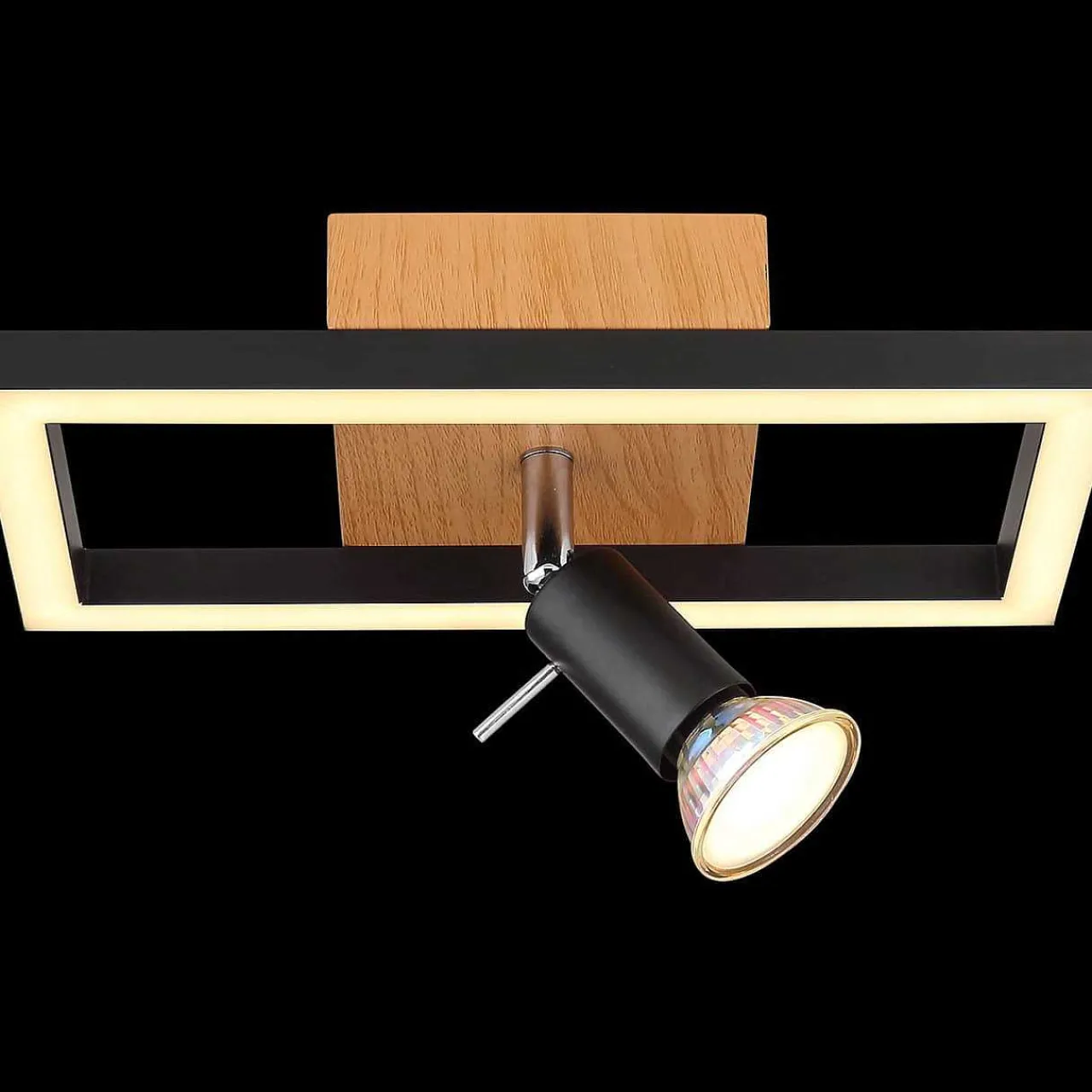 mutoni light Wandleuchte Ida Metall Schwarz Matt Led> Led-Wandleuchten