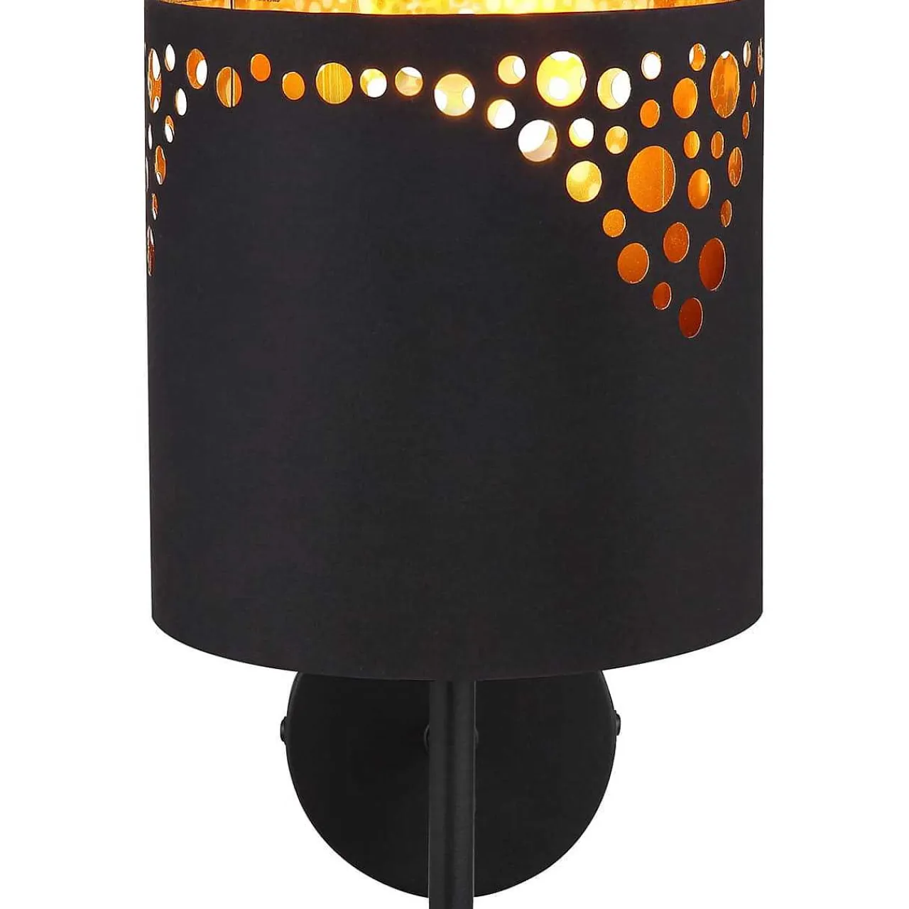 mutoni light Wandleuchte Ingeborg Metall Schwarz Matt 1Xe14 Led> Led-Wandleuchten