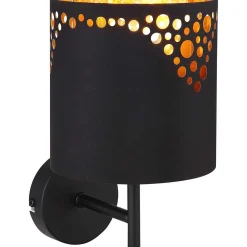 mutoni light Wandleuchte Ingeborg Metall Schwarz Matt 1Xe14 Led><noscript><img width=
