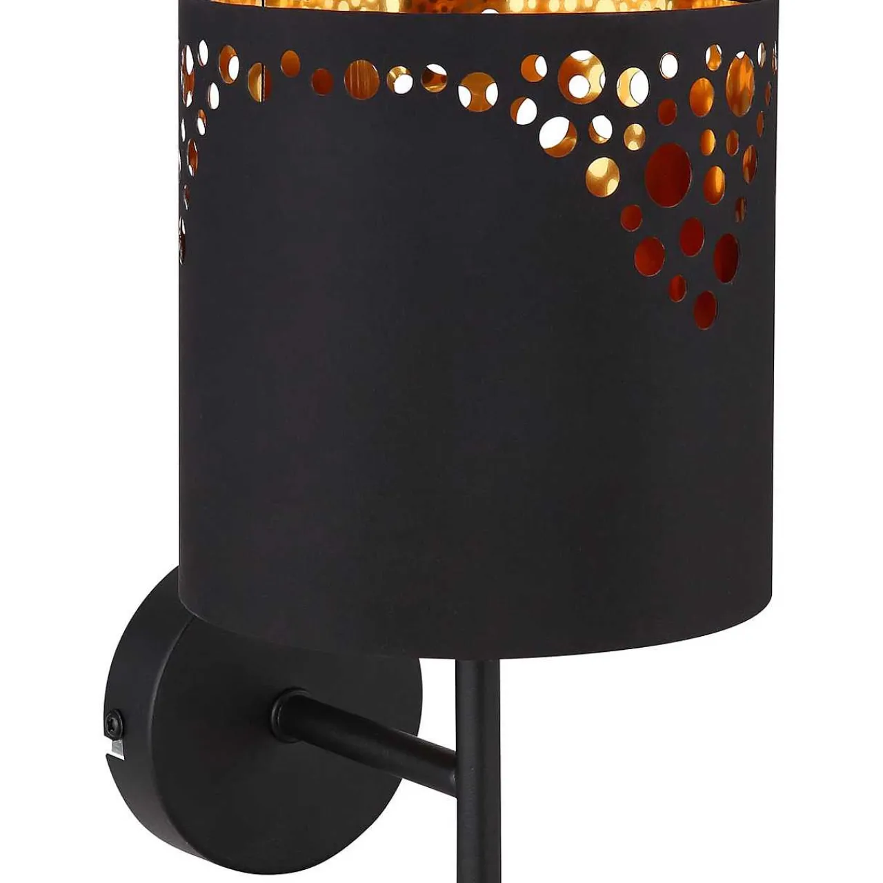 mutoni light Wandleuchte Ingeborg Metall Schwarz Matt 1Xe14 Led> Led-Wandleuchten
