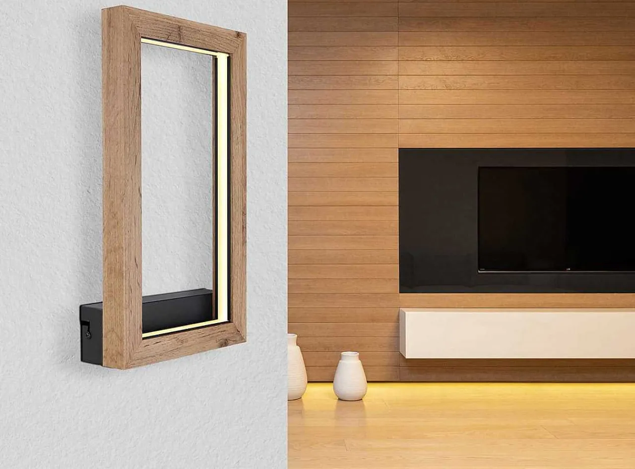 mutoni light Wandleuchte Mandera Metall Schwarz Matt Led> Led-Wandleuchten
