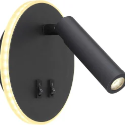 mutoni light Wandleuchte Many Metall Schwarz Led> Led-Wandleuchten