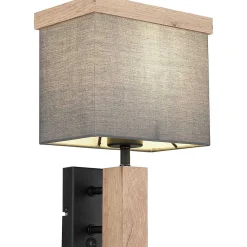 mutoni light Wandleuchte Metall Schwarz Matt 1Xe27 Led><noscript><img width=