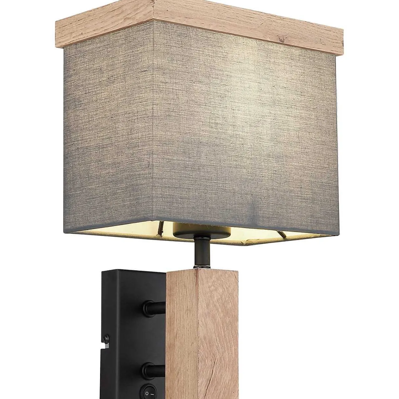 mutoni light Wandleuchte Metall Schwarz Matt 1Xe27 Led> Led-Wandleuchten