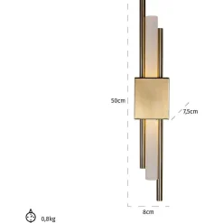 Richmond Interiors Wandleuchte Mylas Gold> Wandleuchten