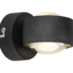mutoni light Wandleuchte Randi Metall Schwarz Matt 2Xled> Led-Wandleuchten