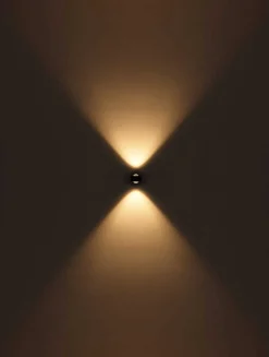 mutoni light Wandleuchte Randi Metall Schwarz Matt 2Xled><noscript><img width=