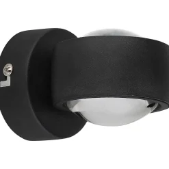 mutoni light Wandleuchte Randi Metall Schwarz Matt 2Xled><noscript><img width=
