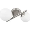 mutoni light Wandleuchte Riha Metall Nickel Matt 2Xg9 Led> Led-Wandleuchten