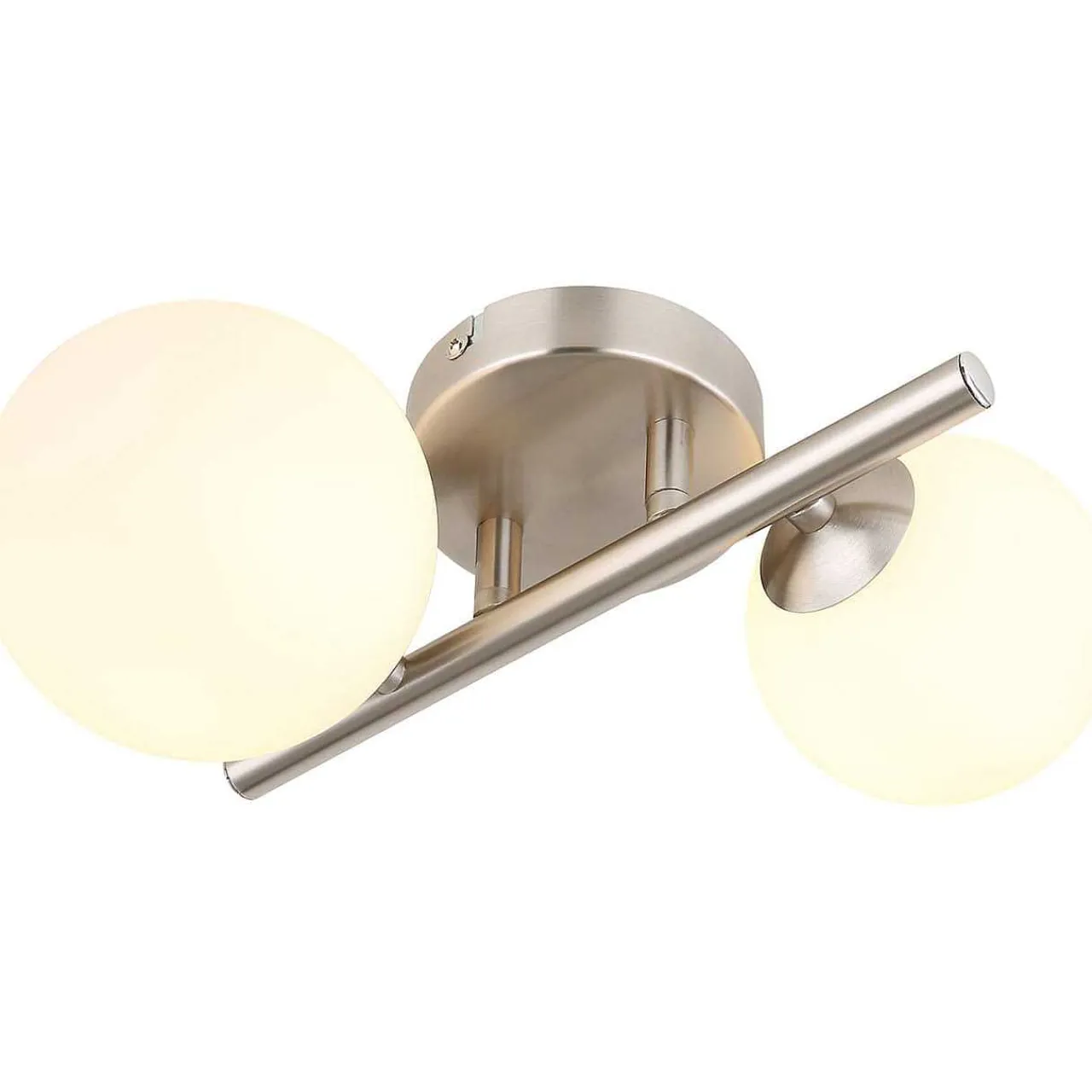 mutoni light Wandleuchte Riha Metall Nickel Matt 2Xg9 Led> Led-Wandleuchten