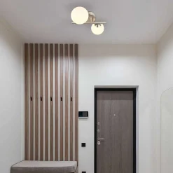 mutoni light Wandleuchte Riha Metall Nickel Matt 2Xg9 Led><noscript><img width=