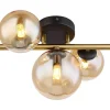 mutoni light Wandleuchte Riha Metall Schwarz Matt 3Xg9 Led> Led-Wandleuchten