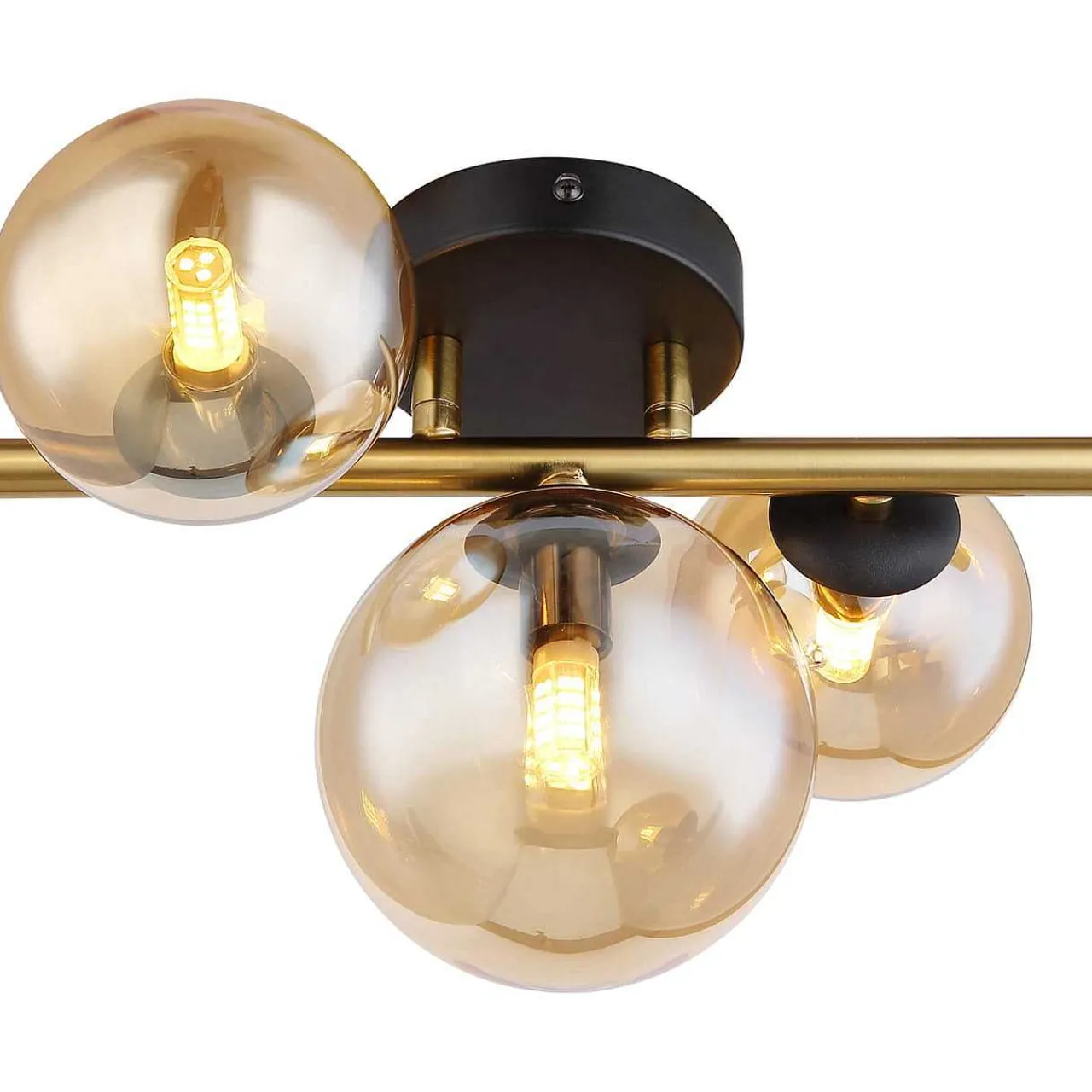mutoni light Wandleuchte Riha Metall Schwarz Matt 3Xg9 Led> Led-Wandleuchten