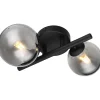 mutoni light Wandleuchte Riha Metall Schwarz Matt 2Xg9 Led> Led-Wandleuchten