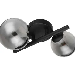 mutoni light Wandleuchte Riha Metall Schwarz Matt 2Xg9 Led> Led-Wandleuchten