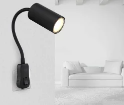 mutoni light Wandleuchte Robby Metall Schwarz 1Xgu10 55> Wandleuchten