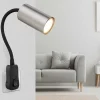 mutoni light Wandleuchte Robby Metall Schwarz Nickel 1Xgu10> Wandleuchten