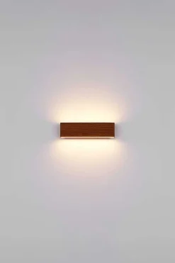 mutoni light Wandleuchte Siegfried Metall Holzoptik Led><noscript><img width=