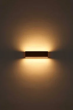 mutoni light Wandleuchte Siegfried Metall Holzoptik Led><noscript><img width=