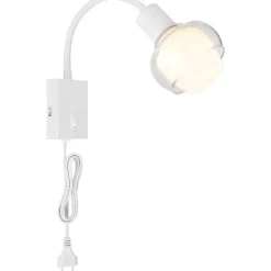 mutoni light Wandleuchte Tokki Metall Weiss Matt 1Xe14><noscript><img width=