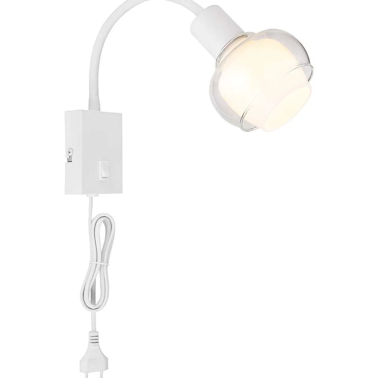 mutoni light Wandleuchte Tokki Metall Weiss Matt 1Xe14> Wandleuchten