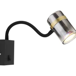 mutoni light Wandleuchte Trabby Metall Schwarz Matt 1Xgu10> Wandleuchten
