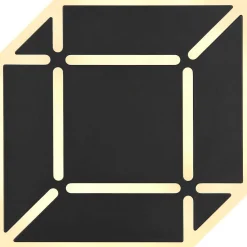 mutoni light Wandleuchte Xolli Metall Schwarz Matt Led> Led-Wandleuchten