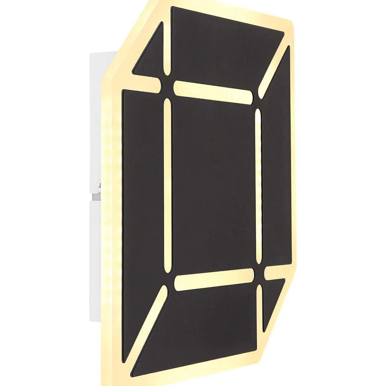 mutoni light Wandleuchte Xolli Metall Schwarz Matt Led> Led-Wandleuchten