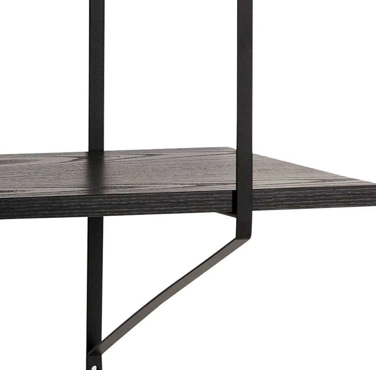 mutoni scandi Wandregal Office Schwarz 191X26X79> Regale