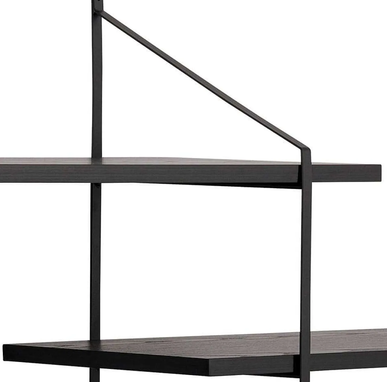 mutoni scandi Wandregal Office Schwarz 191X26X79> Regale