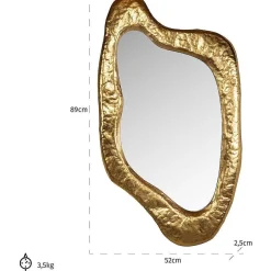 Richmond Interiors Wandspiegel Blinne Gold><noscript><img width=