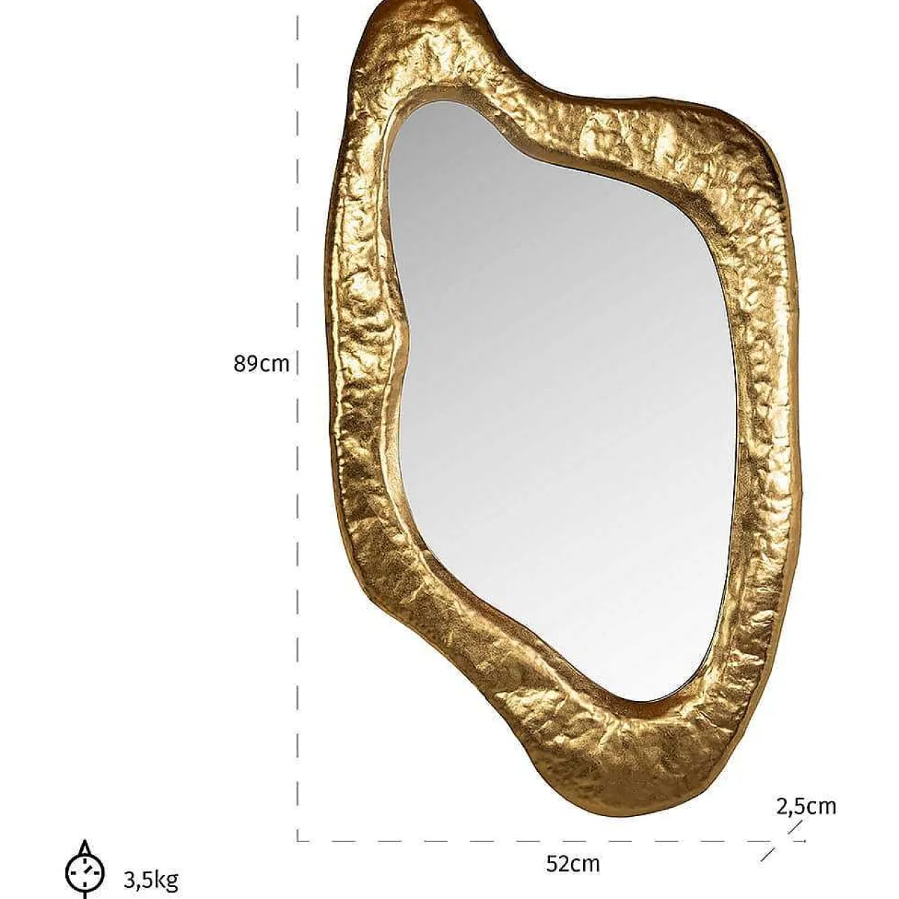 Richmond Interiors Wandspiegel Blinne Gold> Wandspiegel