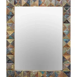 mutoni inspiration Wandspiegel Diamond Holz Recycelt Multicolor 80X100> Wandspiegel