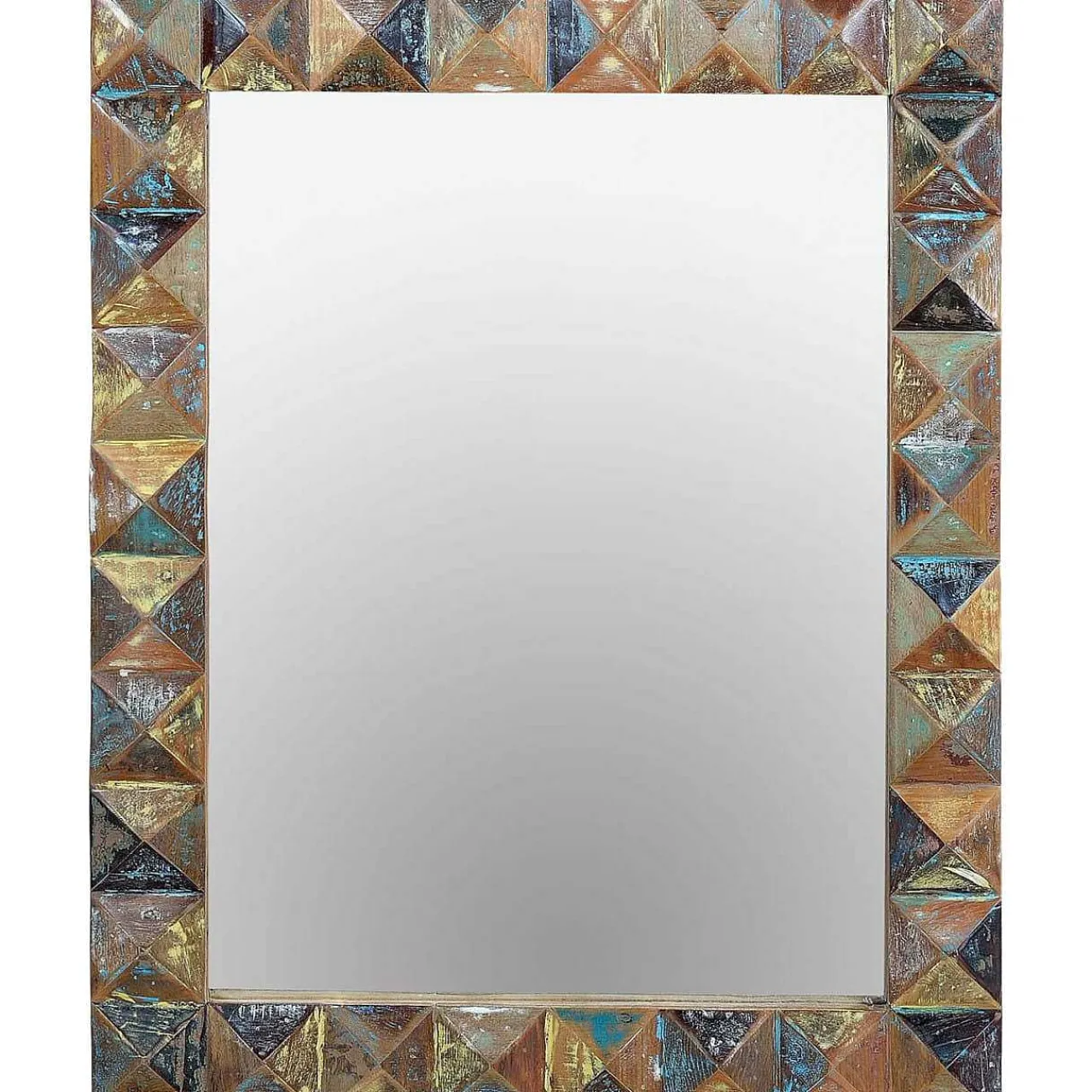 mutoni inspiration Wandspiegel Diamond Holz Recycelt Multicolor 80X100> Wandspiegel
