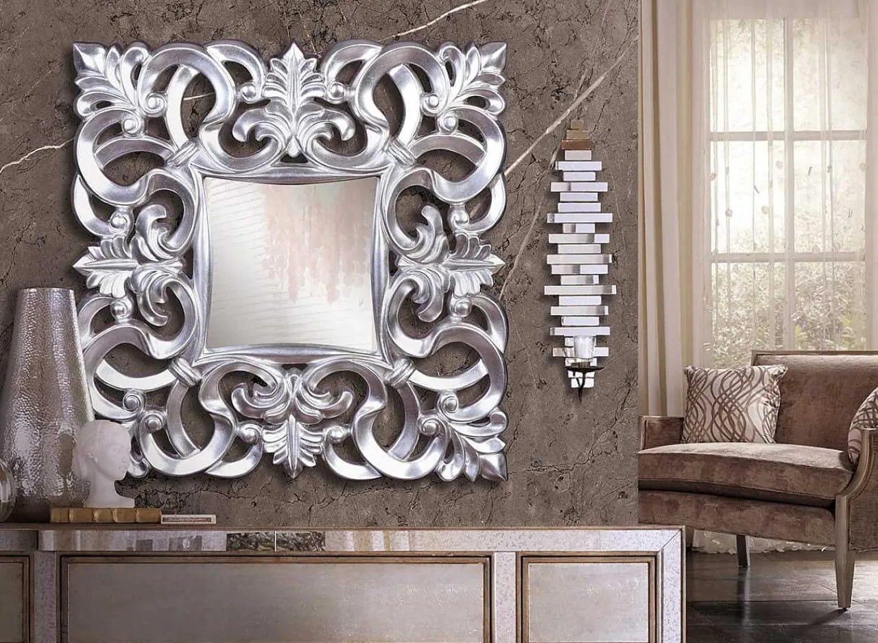 mutoni inspiration Wandspiegel Vintage Silber 80X80> Wandspiegel