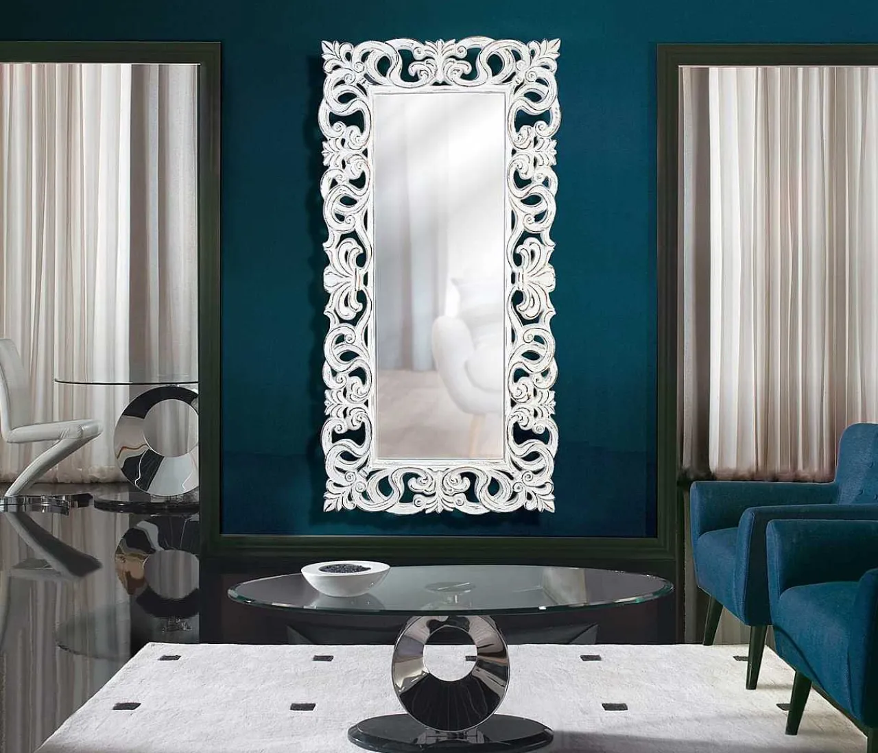 mutoni inspiration Wandspiegel Vintage Weiss 90X178> Wandspiegel