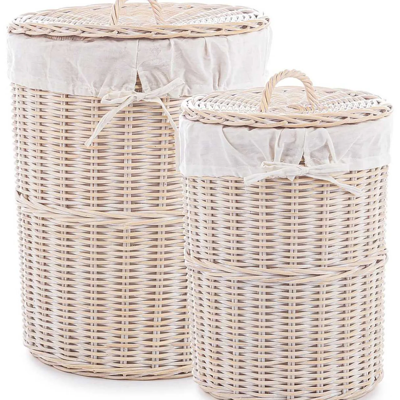 mutoni lifestyle Washkorb Narra Ausgebleicht (2Er-Set)> Boxen & Körbe