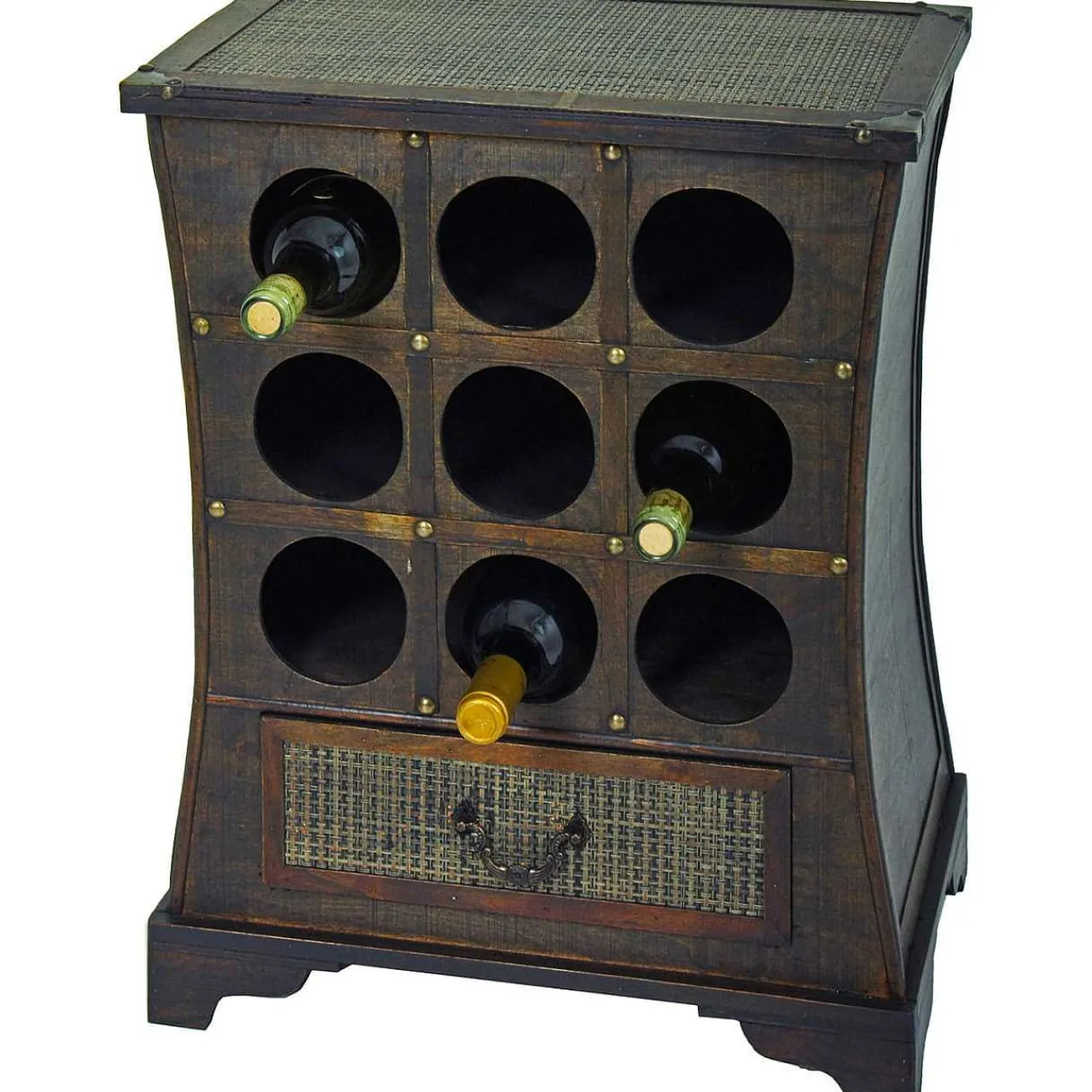 mutoni pleasure Weinregal Lonial Dunkelbraun 46X29X58> Regale