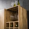 mutoni industrial Weinschrank Block Akazie Natur 80X120> Regale
