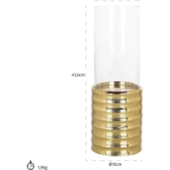 Richmond Interiors Windlicht Bodil Gold 40><noscript><img width=