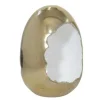 mutoni vintage Windlicht Egg Gold-Weiss 20> Windlichter & Teelichthalter